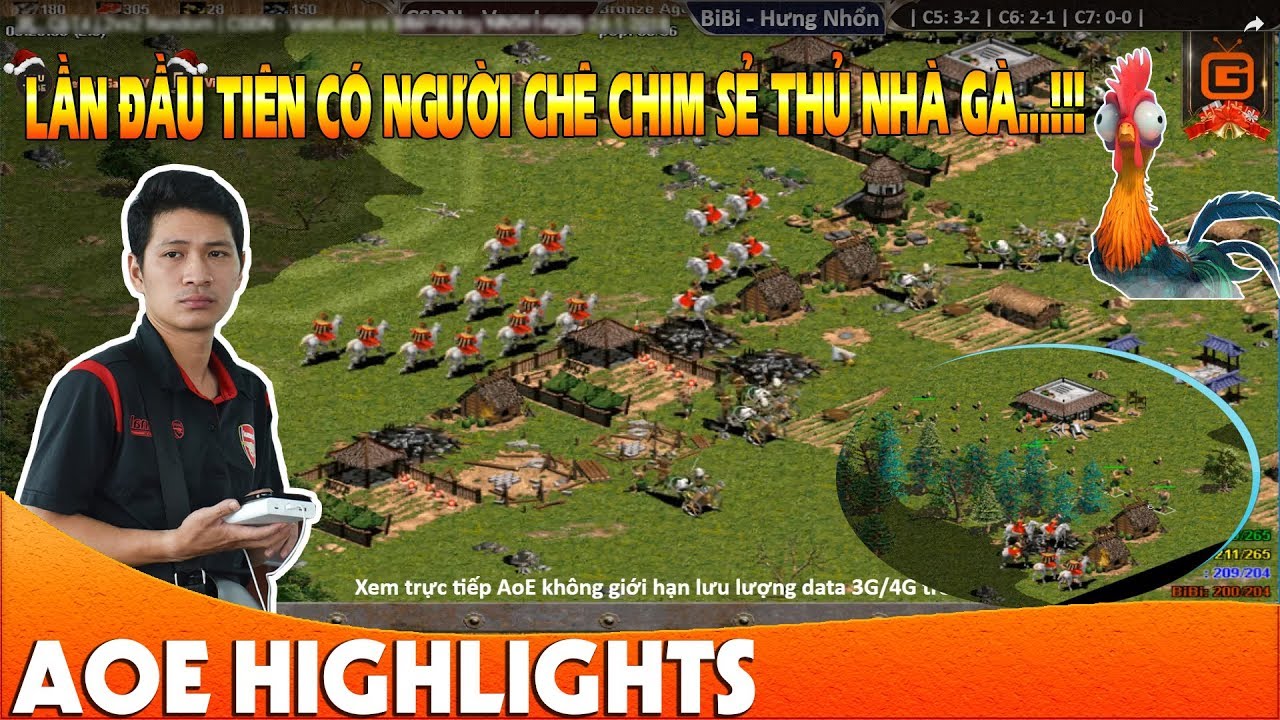 Gman chán nản với pha thủ nhà của Chim Sẻ và cái kết | AoE Highlight