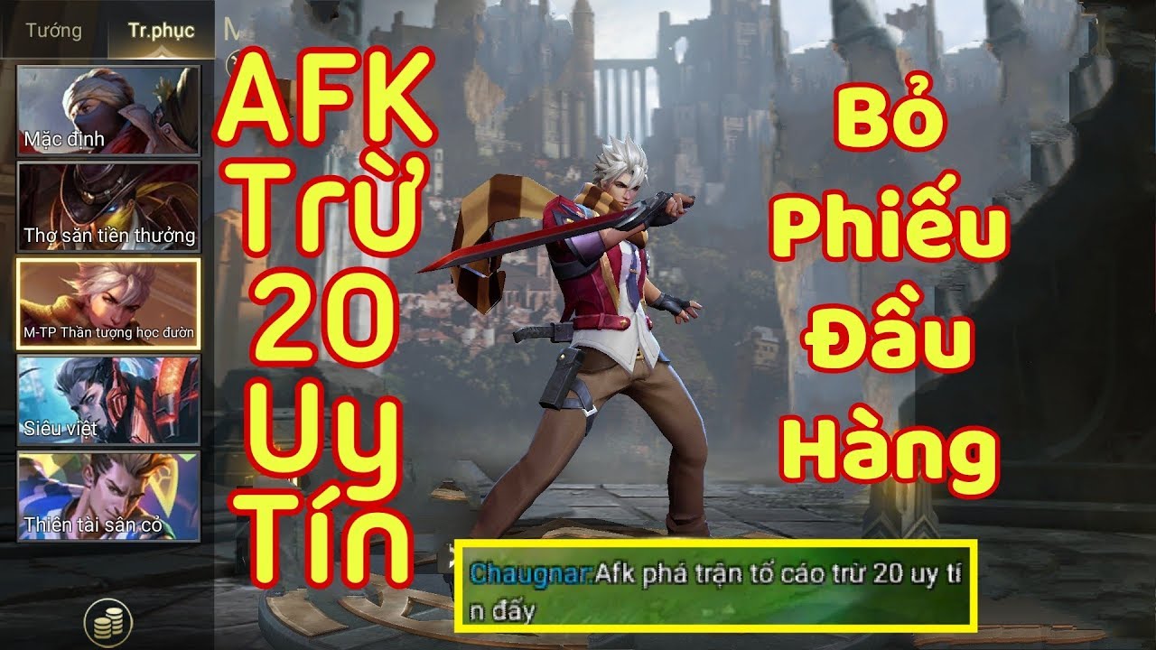 [Gcaothu] AFK trừ 20 uy tín – Murad khiến team bạn phải bỏ phiếu đầu hàng vì quá bất lực