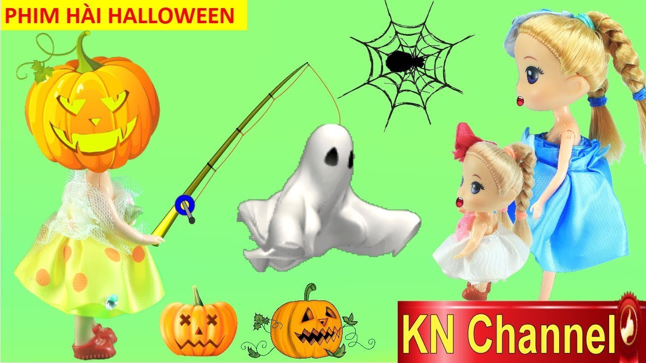 KN Channel BÚP BÊ TRANG TRÍ HALLOWEEN TẠI NHÀ | PHIM HÀI VUI NHỘN CỦA BÉ NA