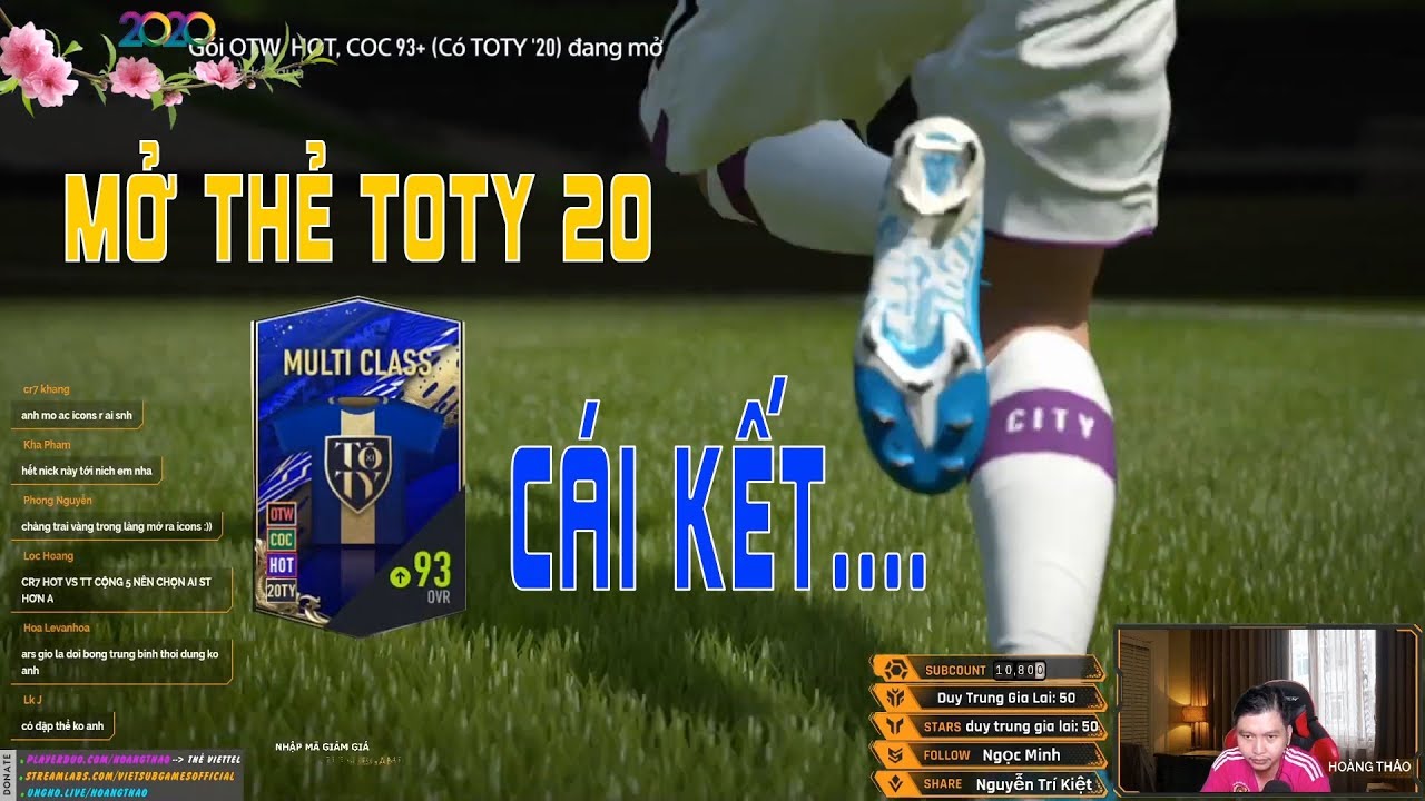 MỞ THẺ TOTY 20 TRONG FIFA ONLINE 4 VÀ CÁI KẾT…