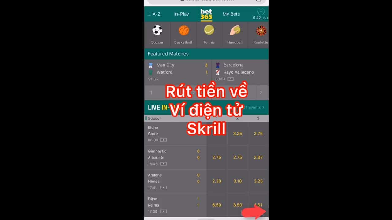 Hướng dẫn nạp rút tiền tại nhà cái Bet365 mới nhất 2019