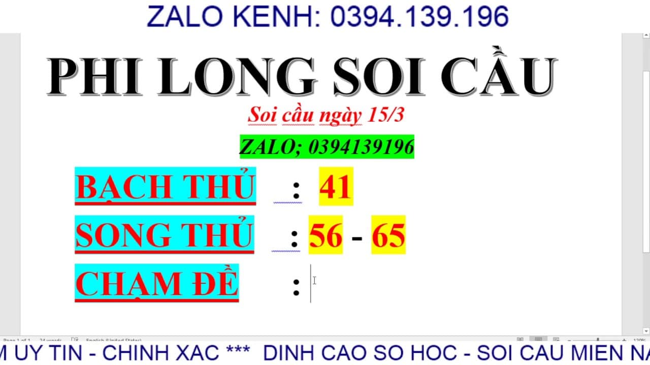 PHI LONG SOI CẦU | SOI CẦU MIỀN BẮC 15/3 | CẦU LÔ ĂN THÔNG