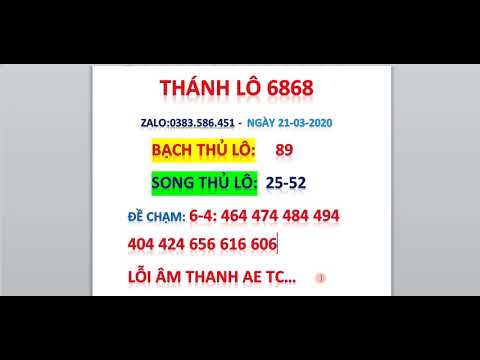 THÁNH LÔ 6868_chốt số ngày 21-3-2020_soi cầu xsmb