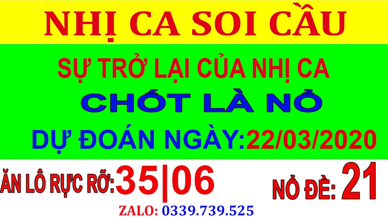 Soi Cầu Miền Bắc- Ngày:22/03/2020-Soi cầu 7777-Soi Cầu Chuẩn Xác Hôm Nay- Soi Cầu Nhị Ca-Xsmb