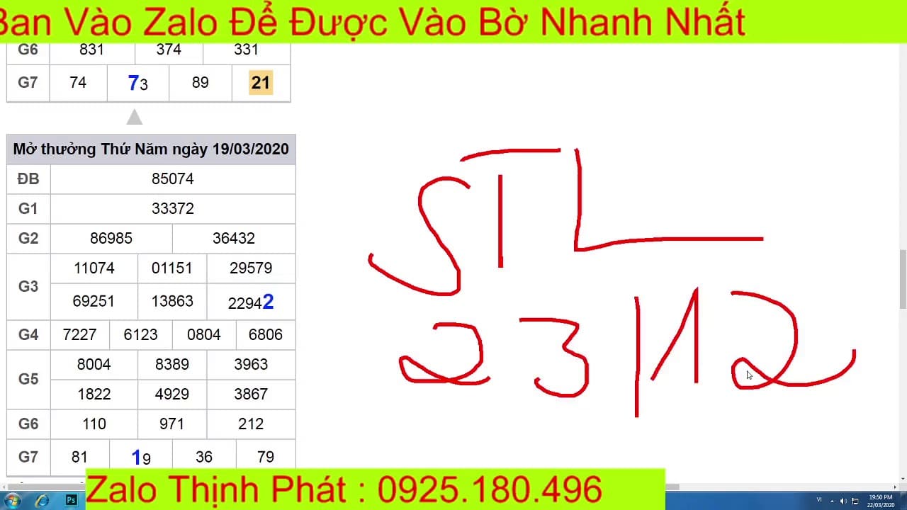 Soi Cầu Thịnh PHát Ngày 23/03/2020| Cầu Lô Bất Bại|Lô Khung Ăn Quanh Năm