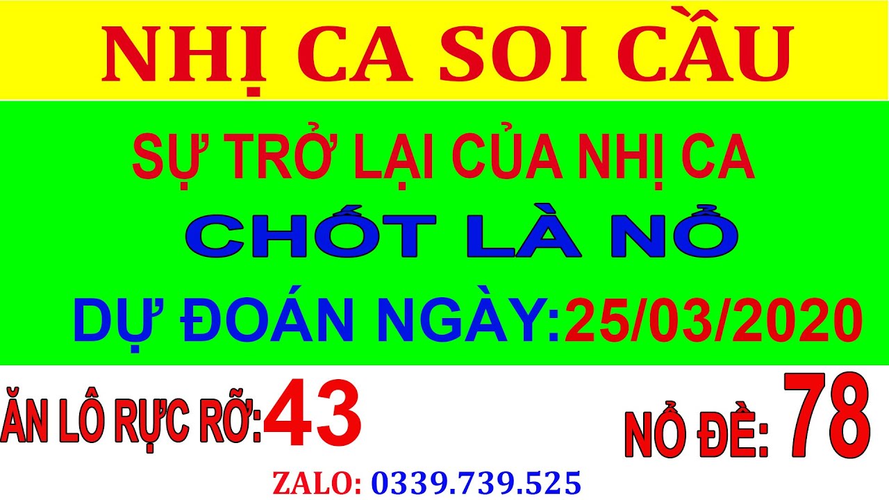 Soi Cầu Miền Bắc- Ngày:25/03/2020-Soi cầu 7777-Soi Cầu Chuẩn Xác Hôm Nay- Soi Cầu Nhị Ca-Xsmb