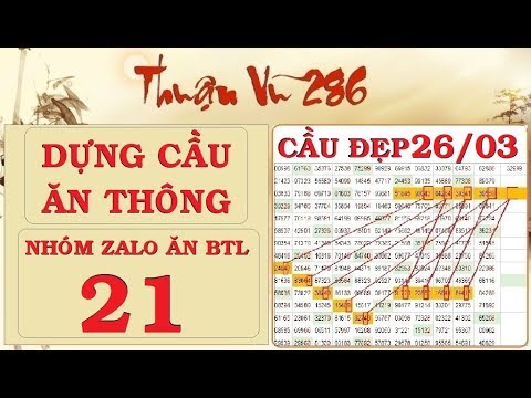 THUẬN VŨ 286 KÊNH MỚI – SOI CẦU VÀ CHỐT SỐ NGÀY 26/3/2020