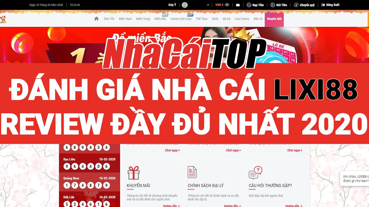 Lixi88 – Nhà cái chuyên Lô đề online có uy tín? | Đánh giá & Review đầy đủ nhất từ Nhà Cái TOP 2020