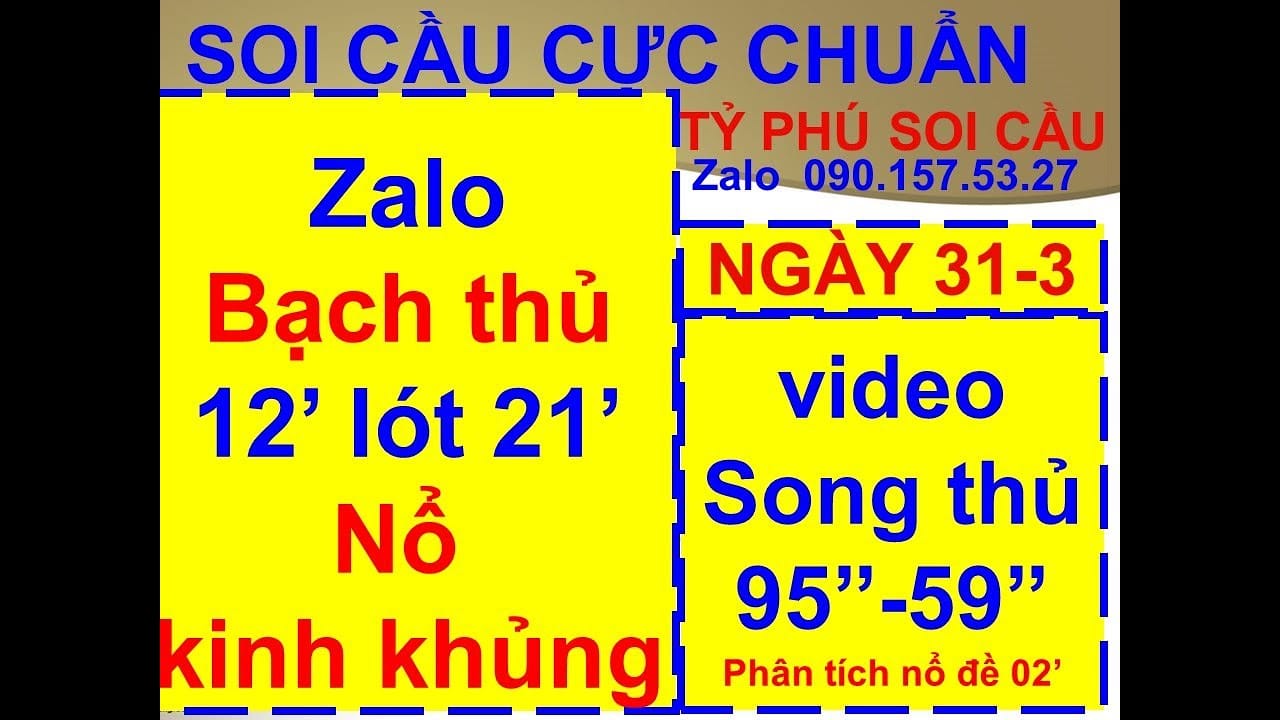 PHÂN TÍCH SOI CẦU 31/3/2020| TỶ PHÚ Soi Cầu |Soi Cầu XSMB | Soi Cầu Cực Chuẩn | KÊNH MỚI