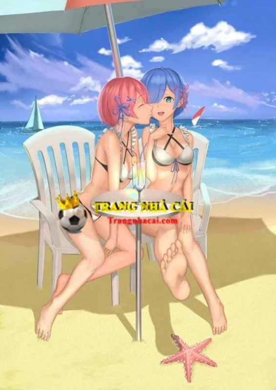 Hai cô nàng anime sexy bên bãi biển